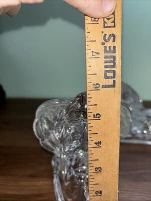 Pair Of Praying Angels 24% Lead Crystal Vintage Glass Votive Candle Holders (2) - Thumbnail 11