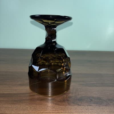 MCM Viking Nutmeg Brown - Georgian Pattern - Water Goblet. Excellent Condition - Thumbnail 8