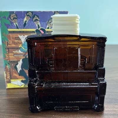 AVON Rare Vintage Collector New Piano Decanter 4 oz *of Tai Winds* After Shave