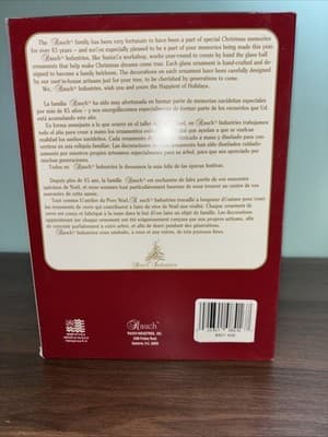 Set of 8 Victoria Collection Christmas Tree Ornaments Rauch Industries New Blue - Thumbnail 12