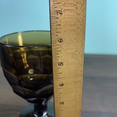 MCM Viking Nutmeg Brown - Georgian Pattern - Water Goblet. Excellent Condition - Thumbnail 9