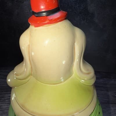 Duck Hunter Hound Dog Cookie Jar Vintage Japan Hand Painted 1950s MCM CRACK - Thumbnail 6