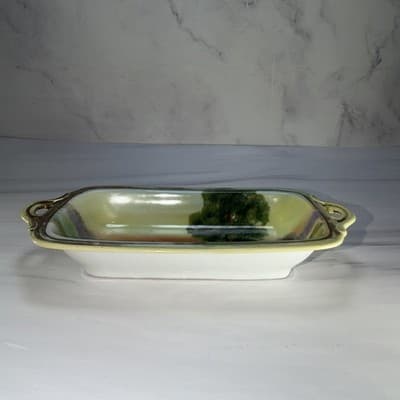Vintage NIPPON Hand Painted Scenic Porcelain Trinket Tray Country Farm - Thumbnail 10