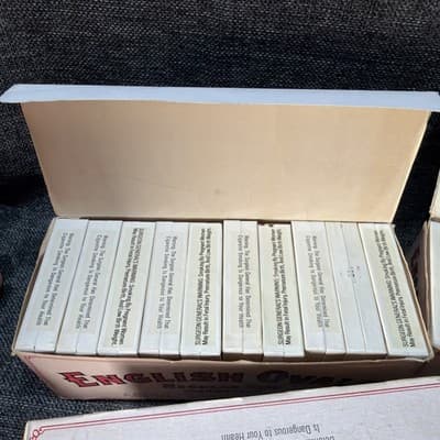 Vintage Empty Philip Morris Lot Of English Ovals Cigarette Box Papers Display - Thumbnail 9