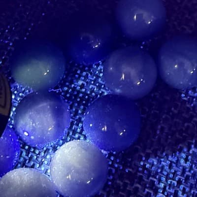 Vintage Chinese Checkers Replacement Glass Marbles 50 Solid Swirl 365 Glow - Thumbnail 9