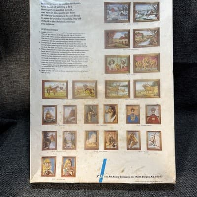 NOS Vtg 1974 Art Award Paint By Number Winter Landscape Rough Condition See Phot - Thumbnail 14