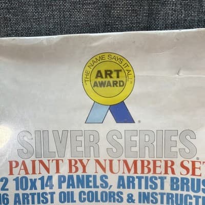 NOS Vtg 1974 Art Award Paint By Number Winter Landscape Rough Condition See Phot - Thumbnail 6