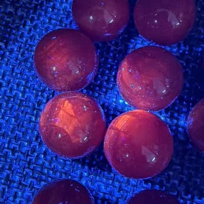 Vintage Chinese Checkers Replacement Glass Marbles 60 Solid Swirl 365 Glow - Thumbnail 14