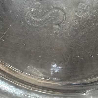 S And S Glass Long Island Magnesium UV Bowl Antique Patent Pending USA - Thumbnail 5