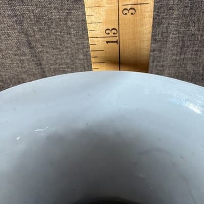 Vintage Chinese Imperial Yellow Porcelain Vase Blue Bird Peony Dayazhai Style 1 - Thumbnail 13