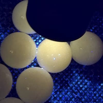 Vintage Chinese Checkers Replacement Glass Marbles 50 Solid Swirl 365 Glow - Thumbnail 12