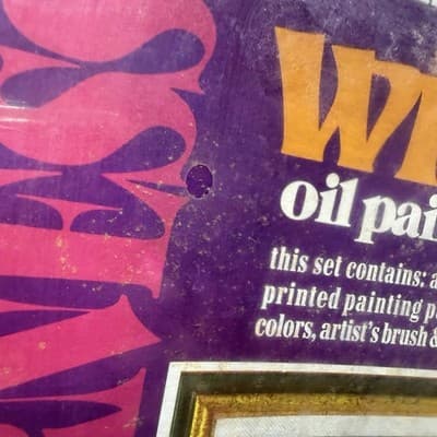 NOS Vtg 70’s Craft House Paint By Number Wolfs Landscape Rough Condition - Thumbnail 3
