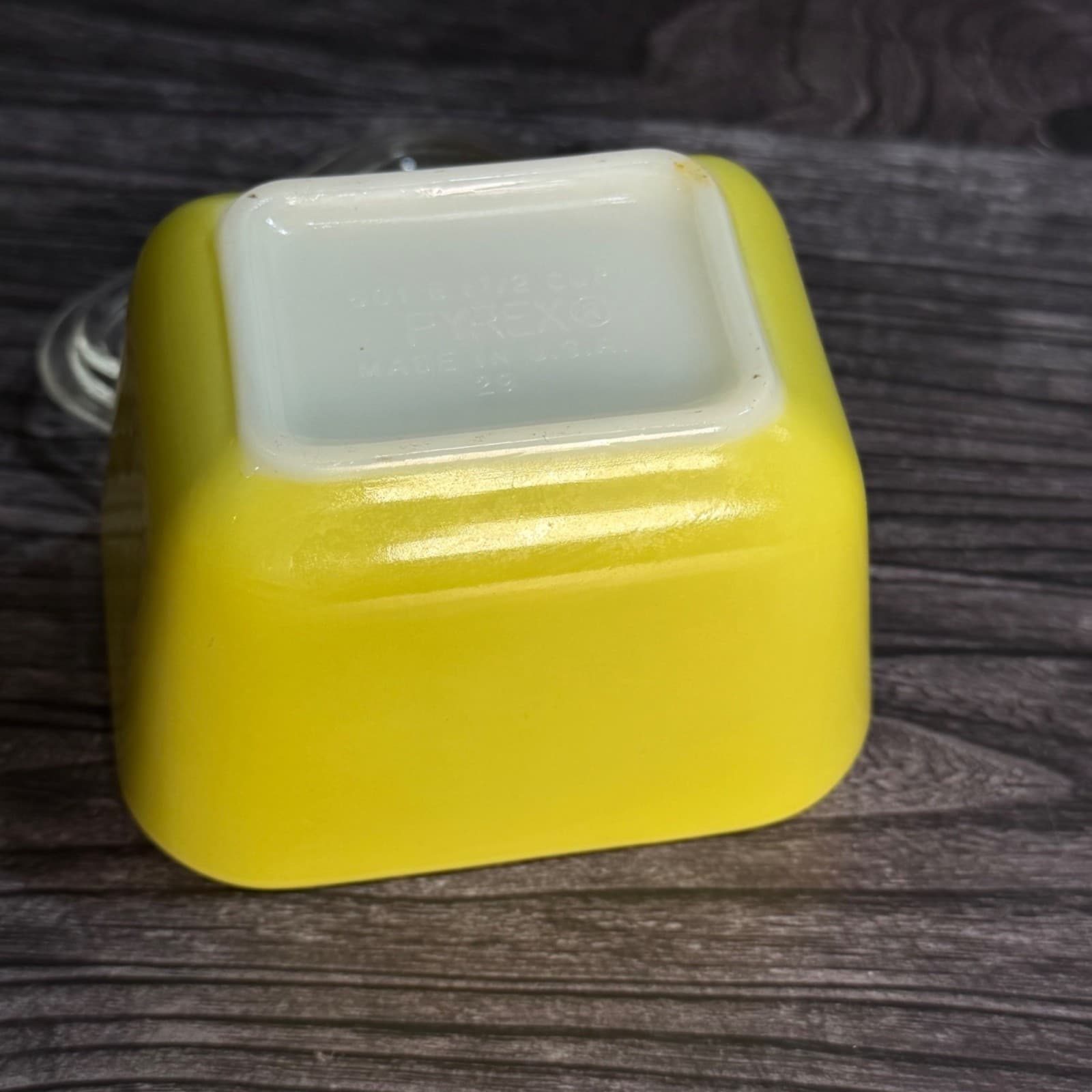 Vintage PYREX 501-B Yellow Refrigerator Dish 1-1/2 Cup With Glass Lid 501-C - Thumbnail 8