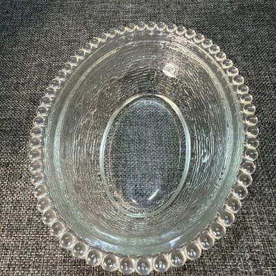 Vintage Indiana Clear Glass 7” Hen on Nest Covered Dish MCM Chipped HON - Thumbnail 13