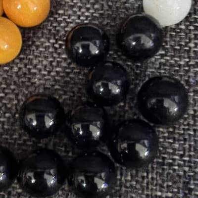 Vintage Chinese Checkers Replacement Glass Marbles 60 Solid Swirl 365 Glow - Thumbnail 10