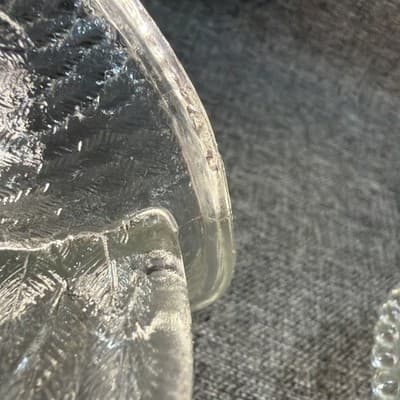 Vintage Indiana Clear Glass 7” Hen on Nest Covered Dish MCM Chipped HON - Thumbnail 5