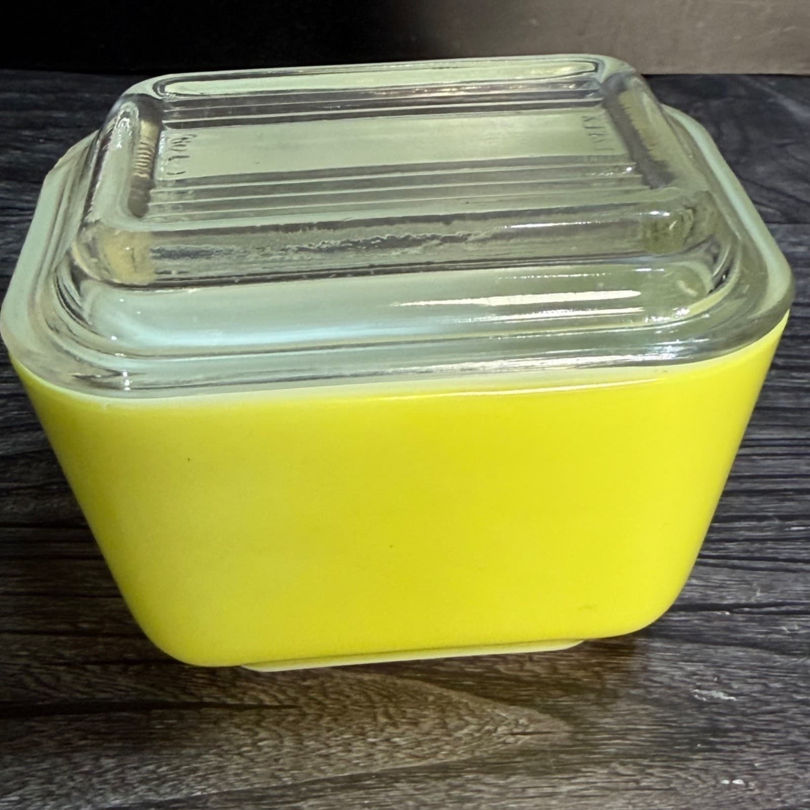 Vintage PYREX 501-B Yellow Refrigerator Dish 1-1/2 Cup With Glass Lid 501-C - Thumbnail 5
