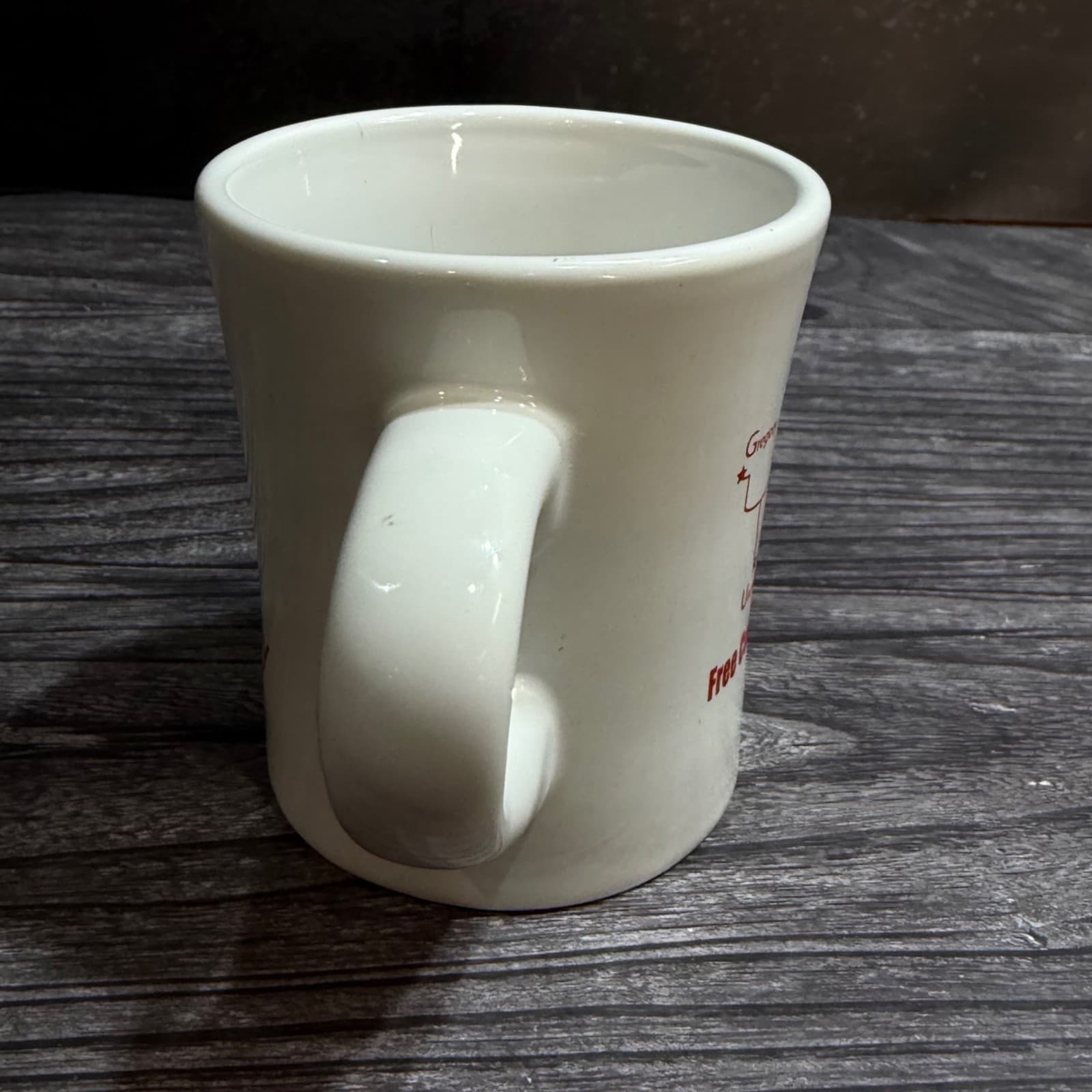 Hell Michigan Free Coffee & A H.U.G. Souvenir Ceramic Diner Mug With Map Design - Thumbnail 5