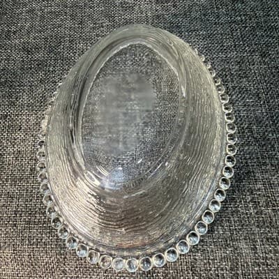 Vintage Indiana Clear Glass 7” Hen on Nest Covered Dish MCM Chipped HON - Thumbnail 17