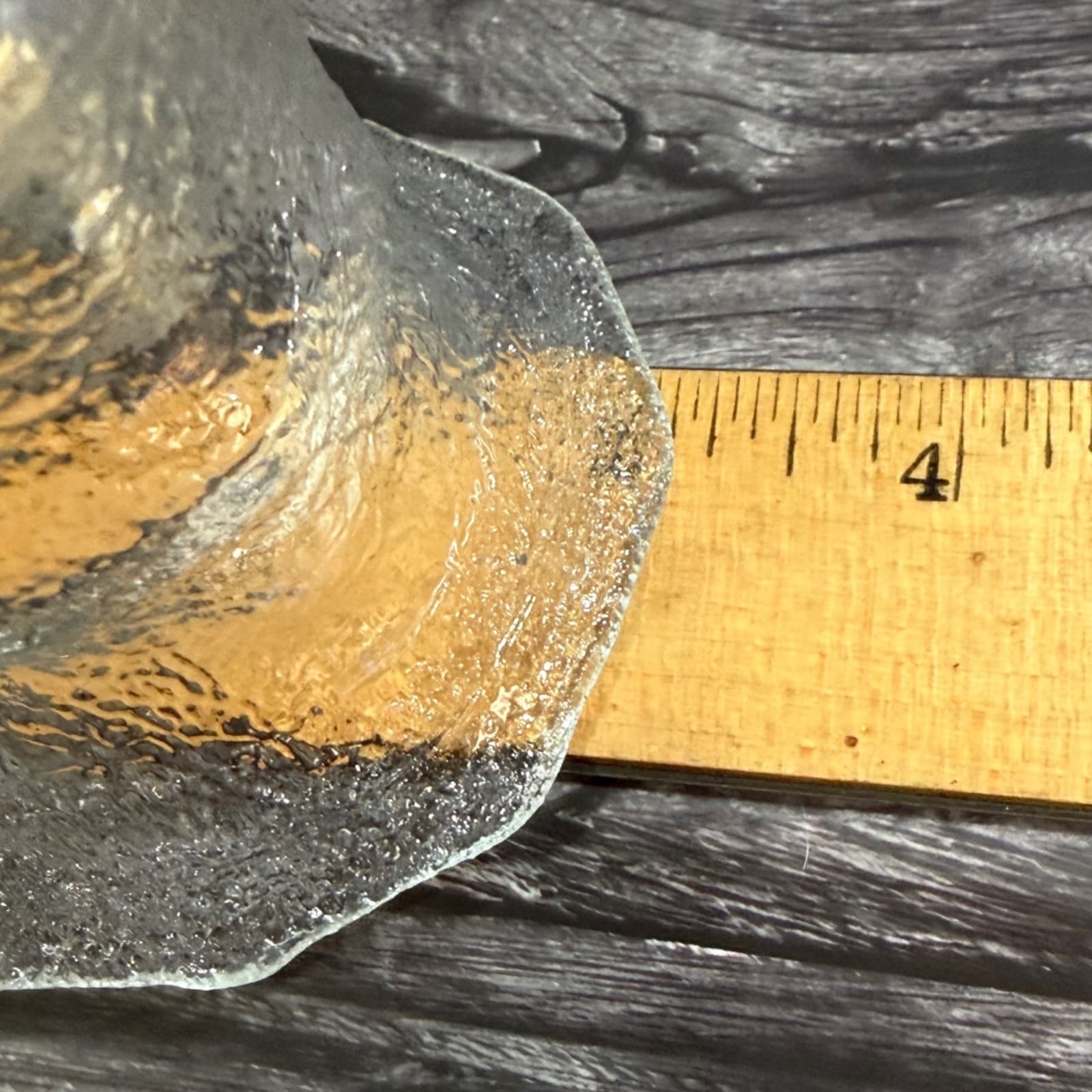 Dual Function Vase or Candlestick Set Of 4 VTG Clear Textured Glass USA c-918 - Thumbnail 9