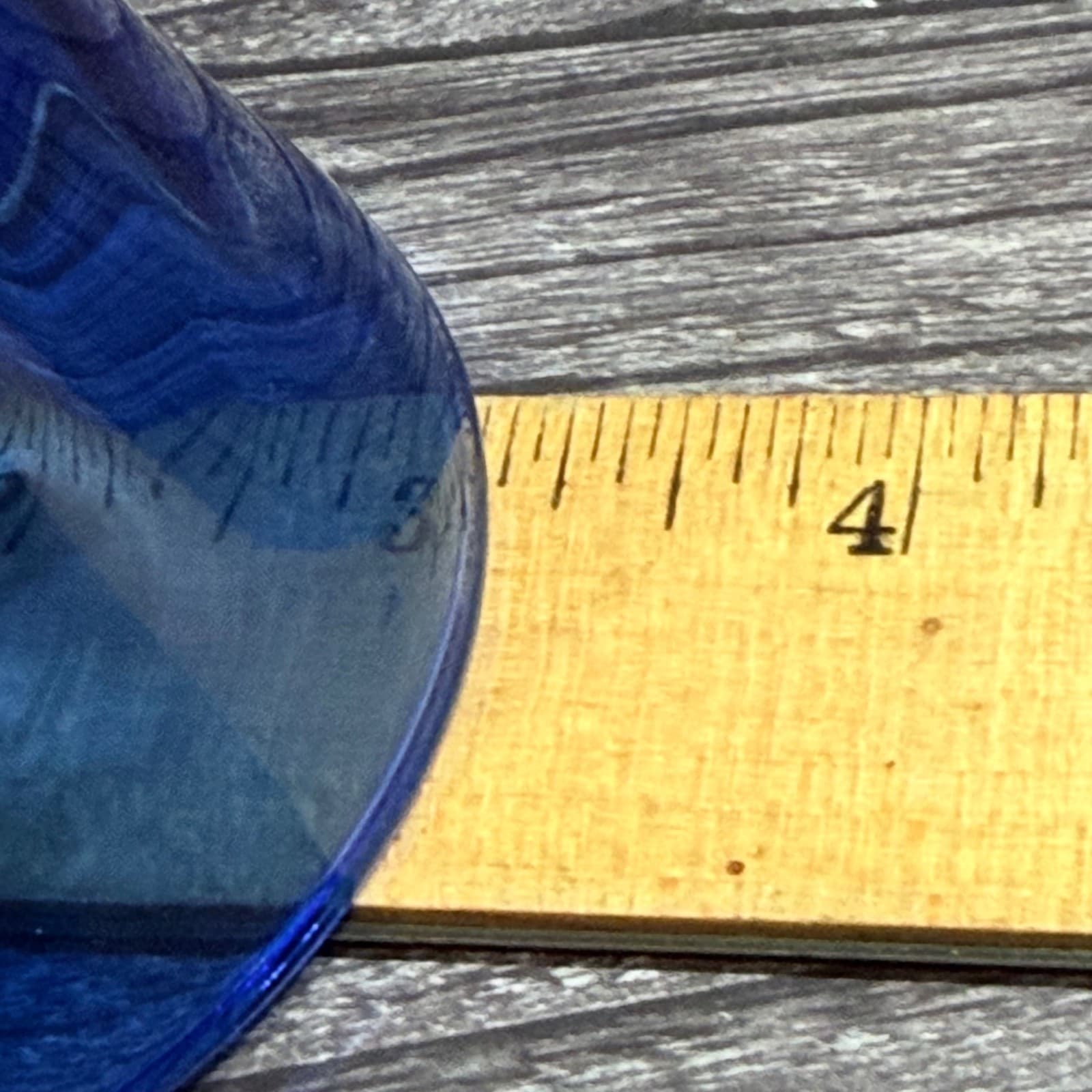 Indiana Glass Illusions Cobalt Blue Optic Swirl Vase 7.25" New With Label - Thumbnail 9