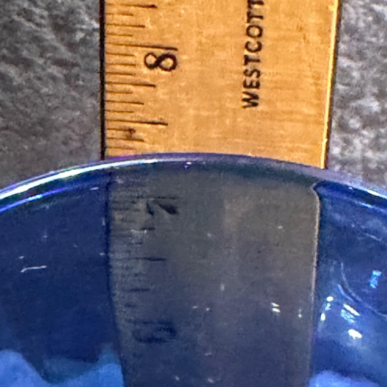 Indiana Glass Illusions Cobalt Blue Optic Swirl Vase 7.25" New With Label - Thumbnail 7