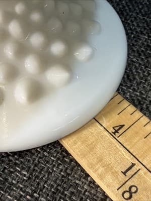 Base Only Fenton Milk Glass Hobnail Pedestal Bowl Candy Dish 6⅛” x8" Replacement - Thumbnail 12