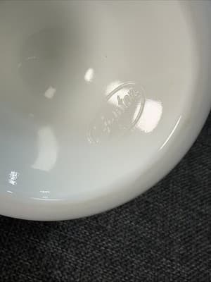 Base Only Fenton Milk Glass Hobnail Pedestal Bowl Candy Dish 6⅛” x8" Replacement - Thumbnail 10