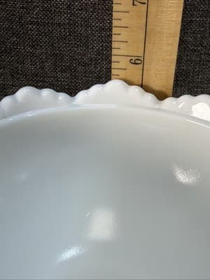 Base Only Fenton Milk Glass Hobnail Pedestal Bowl Candy Dish 6⅛” x8" Replacement - Thumbnail 11