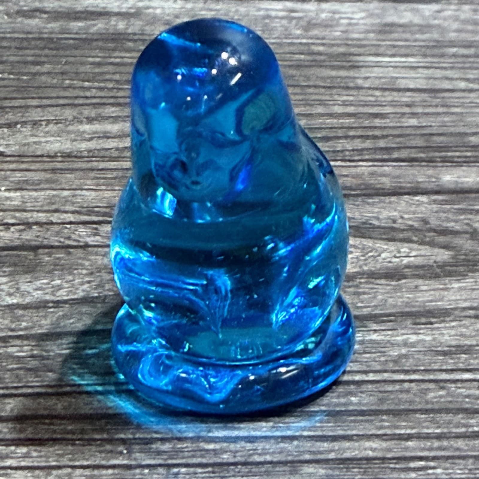 Vintage Bluebird Of Happiness Art Glass Figurine Shelf Decor Terra Studios - Thumbnail 2