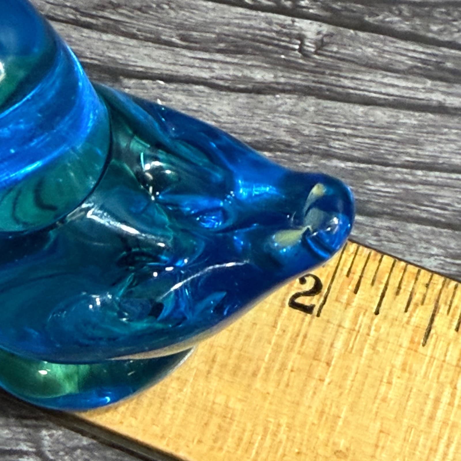Vintage Bluebird Of Happiness Art Glass Figurine Shelf Decor Terra Studios - Thumbnail 7