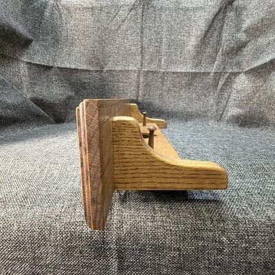 Vintage Wood Wall Shelf Heart Cutout 2 Pegs 18” Farmhouse Cottagecore Rustic - Thumbnail 6