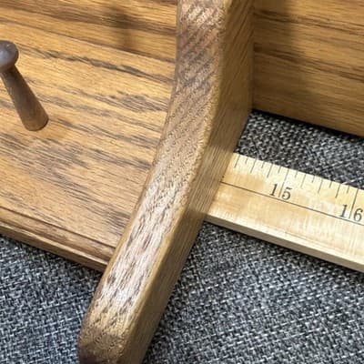 Vintage Wood Wall Shelf Heart Cutout 2 Pegs 18” Farmhouse Cottagecore Rustic - Thumbnail 12