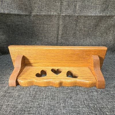 Vintage Wood Country Heart Cutout Shelf Cottagecore Grannycore 12”x3.25”x3.5” - Thumbnail 9