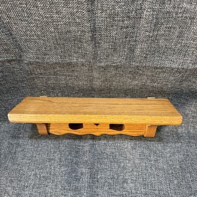 Vintage Wood Country Heart Cutout Shelf Cottagecore Grannycore 12”x3.25”x3.5” - Thumbnail 2