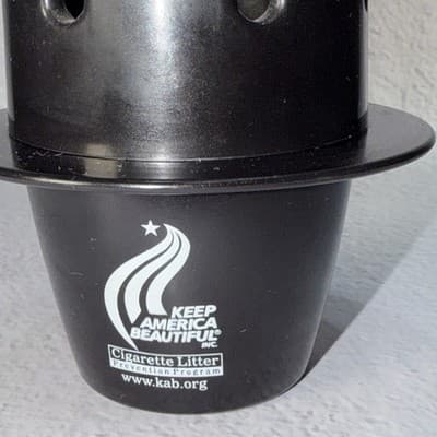 Keep America Beautiful Cigarette Butt Bucket Ashtray Promo Car Cup Holder Easy - Thumbnail 2