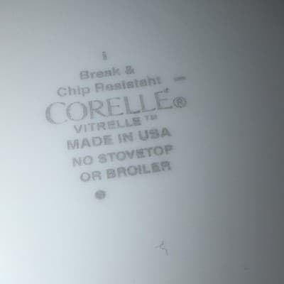 Corelle Bowl Cereal Soup 4 Set Classic Cafe Red USA Red Stripe 6-1/8" Dia - Thumbnail 7