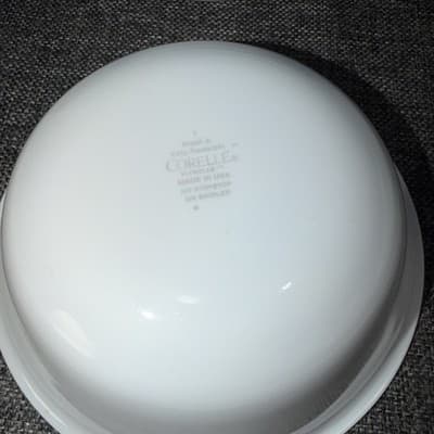 Corelle Bowl Cereal Soup 4 Set Classic Cafe Red USA Red Stripe 6-1/8" Dia - Thumbnail 6