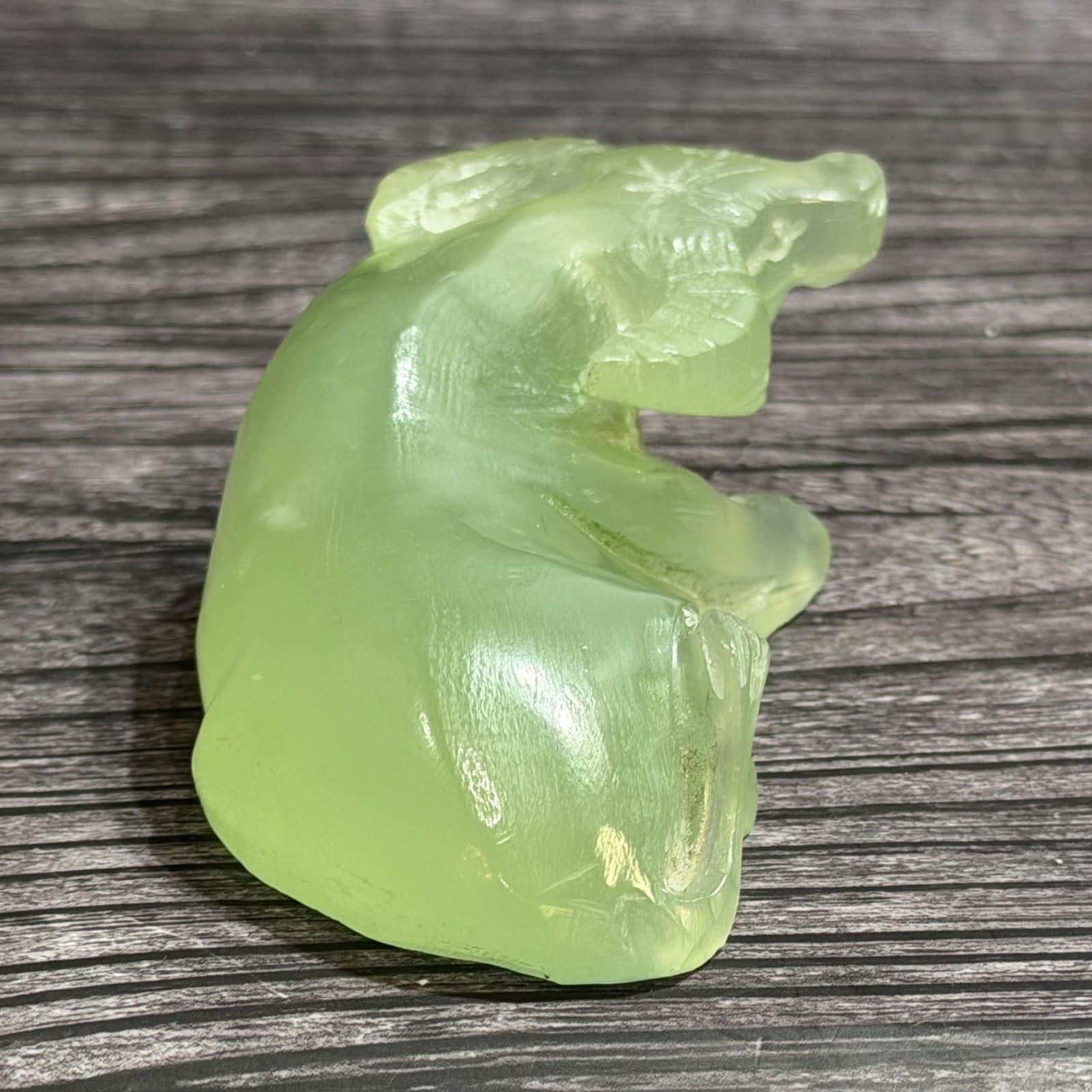 Hand Carved Jade-Look Water Buffalo Figurine Vintage Style Unique Decorative - Thumbnail 7