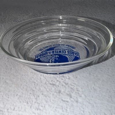 Owens Illinois Glass Center Of The World Toledo Ohio Vintage Tray Dish Glass - Thumbnail 5