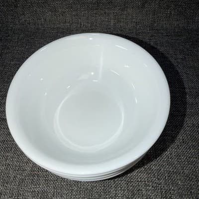 Corelle Classic Winter Frost White Soup Bowls Set of 6 Made In USA 6.25” Solid - Thumbnail 2