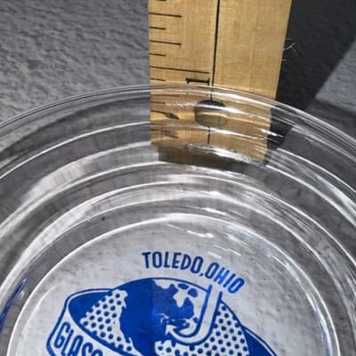 Owens Illinois Glass Center Of The World Toledo Ohio Vintage Tray Dish Glass - Thumbnail 9