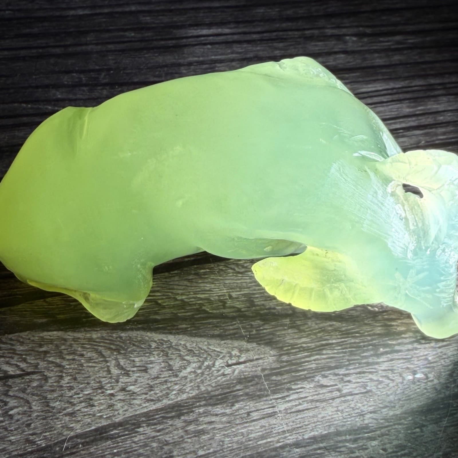 Hand Carved Jade-Look Water Buffalo Figurine Vintage Style Unique Decorative - Thumbnail 8