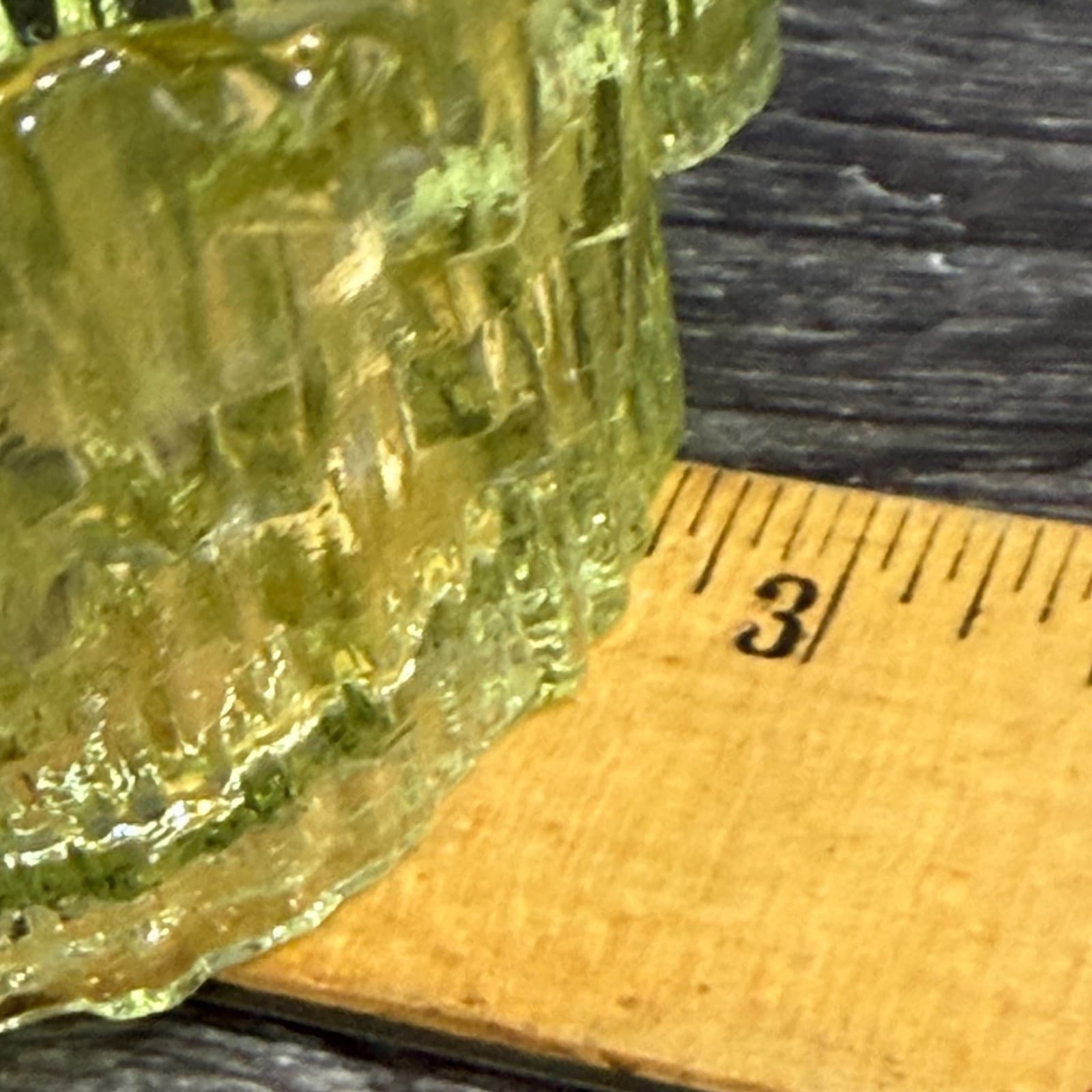 Dalzell-Viking Glass Yellow Icicle Glimmer Candle Tealight Holder VTG Home Décor - Thumbnail 14