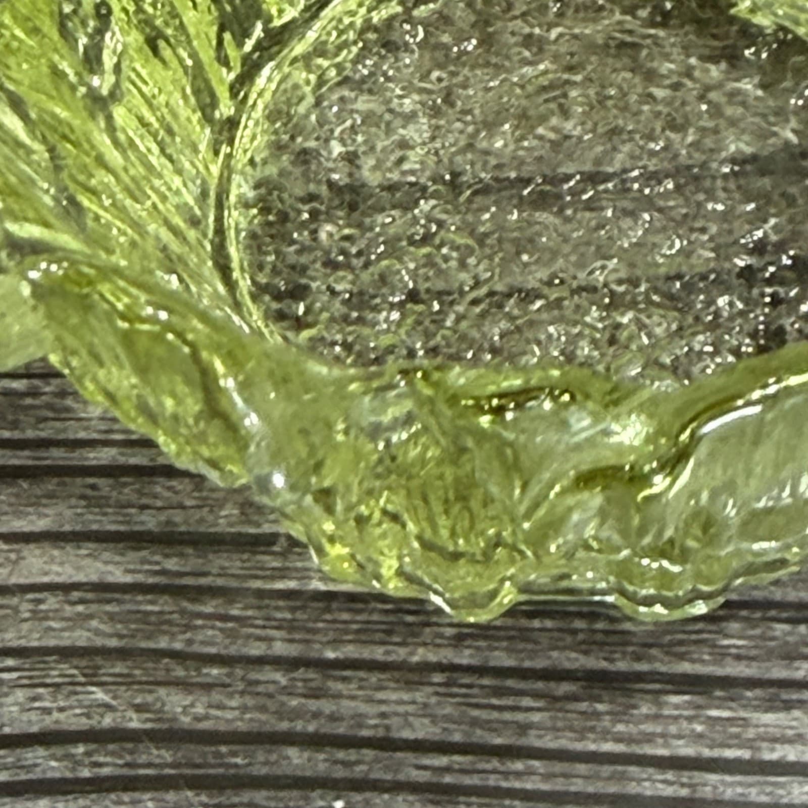 Dalzell-Viking Glass Yellow Icicle Glimmer Candle Tealight Holder VTG Home Décor - Thumbnail 6