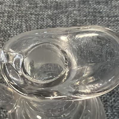 Vintage Heisey Glassware Glass #1485 Saturn Oil Cruet Stopper Crystal Clear - Thumbnail 10