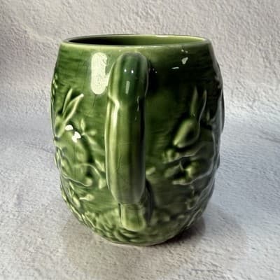 Bordallo Pinheiro Portugal Green Bunny Rabbit Mug Ceramic Coffee or Tea Cup - Thumbnail 6