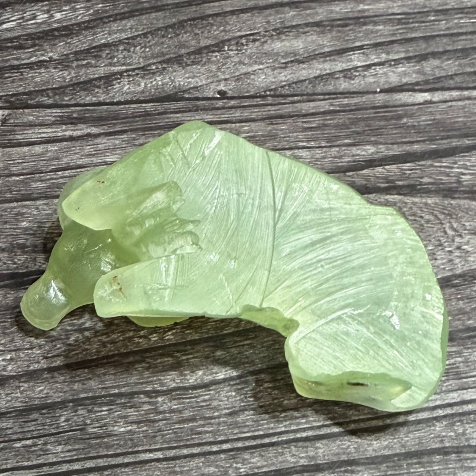 Hand Carved Jade-Look Water Buffalo Figurine Vintage Style Unique Decorative - Thumbnail 5