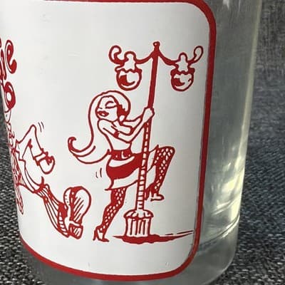 Let’s Boogie Cocktail Glass Hooker Pole Dance Funny Drinking Whiskey Cup Vintage - Thumbnail 4