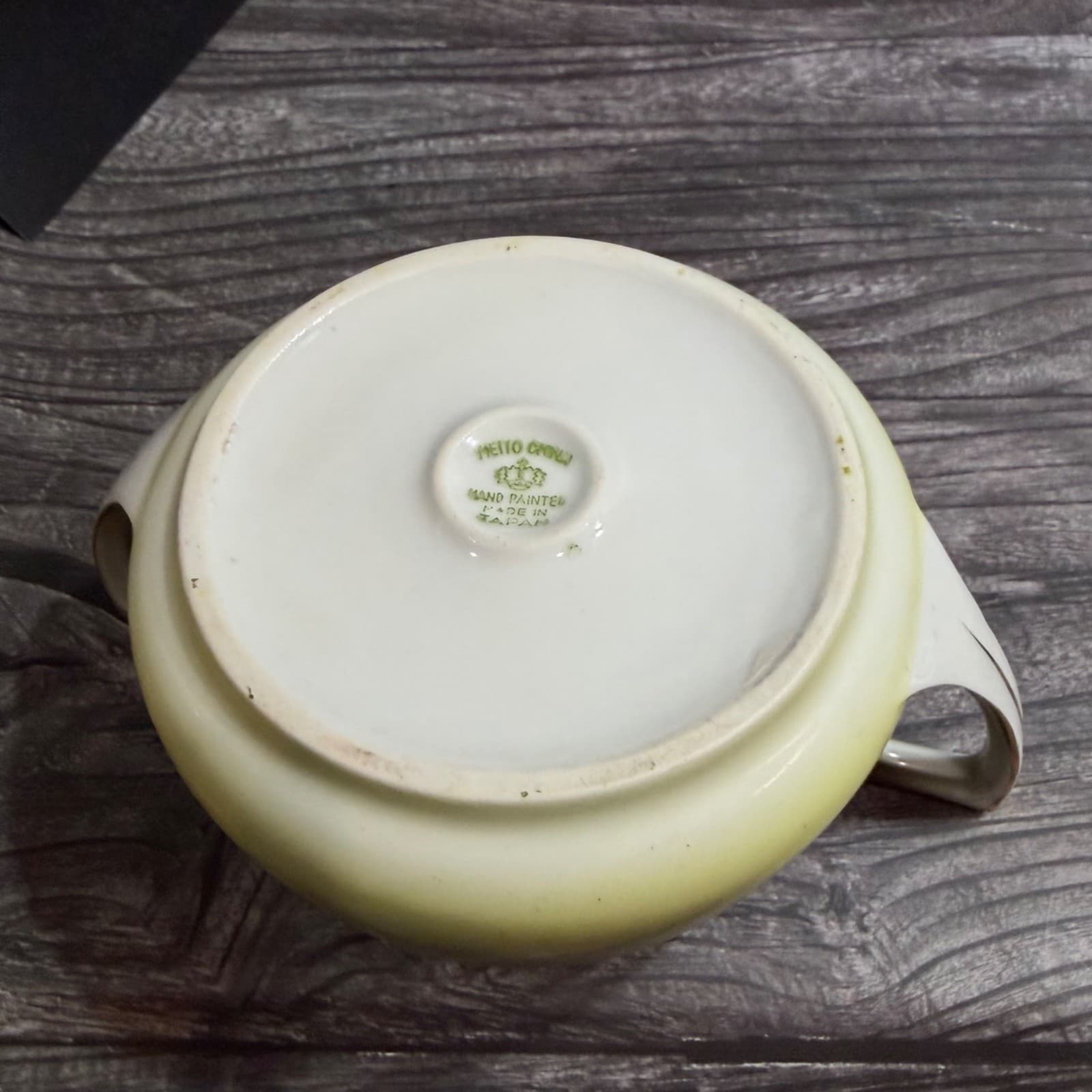 Hand-Painted Meito China VTG Porcelain Cream & Sugar Set Bamboo & Floral Design - Thumbnail 13